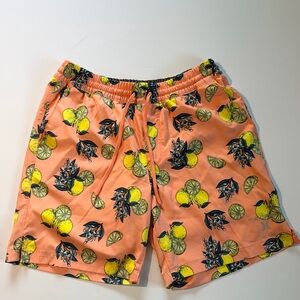 Hurley Men's Coral Lemon Print Swim Shorts